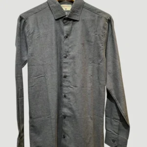 Dark grey men’s full sleeve formal shirt